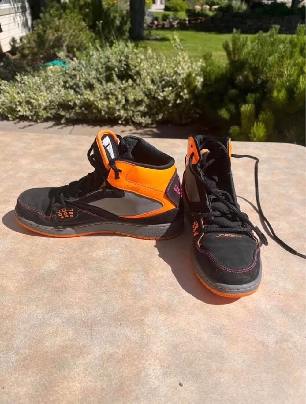 Nike Air Jordan 1 Flight 3 Black Orange Basketball Shoes Youth Size 7Y